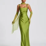 Satin Backless Maxi Dress