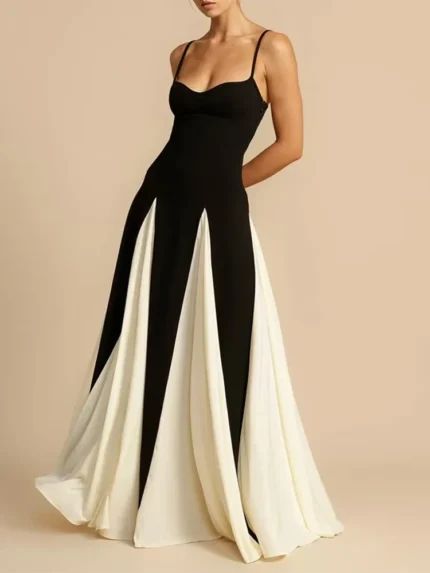 Sweetheart Spaghetti Strap Maxi Dress
