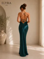 Satin Mermaid Maxi Dress – Premium Evening Gown - Image 10