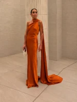 Satin Halter Maxi Dress – Elegant Backless Evening Gown - Image 14