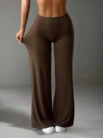 High Waisted Wide Leg Pants – Casual Stretch Trousers - Image 7