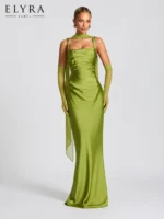 Satin Backless Maxi Dress – Elegant Sleeveless Party Gown - Image 3