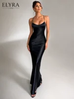 Satin Mermaid Maxi Dress – Premium Evening Gown - Image 5