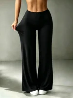 High Waisted Wide Leg Pants – Casual Stretch Trousers - Image 10