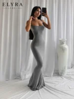 Sleeveless Bodycon Maxi Dress – Elegant Slim Fit Gown
