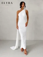 One Shoulder Backless Maxi Dress | Elegant Party Style - Image 9