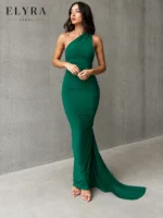 One Shoulder Backless Maxi Dress | Elegant Party Style - Image 13