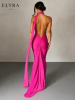 One Shoulder Backless Maxi Dress | Elegant Party Style - Image 2