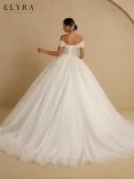 Princess Ball Gown Wedding Dress – Elegant Glitter Bridal Gown - Image 3