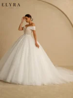 Princess Ball Gown Wedding Dress – Elegant Glitter Bridal Gown - Image 4