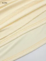 Butter Yellow Halter Maxi Dress | Elegant Evening Gown - Image 7