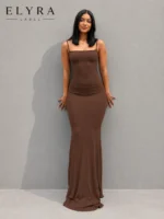 Sleeveless Bodycon Maxi Dress – Elegant Slim Fit Gown - Image 8
