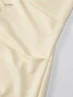 Butter Yellow Halter Maxi Dress | Elegant Evening Gown - Image 8