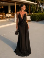 Sky Blue Sheer Slip Maxi Dress | Elegant Beach Gown - Image 8
