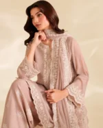 Embroidered Organza Lace Chiffon Suit – 5 Elegant Features - Image 3