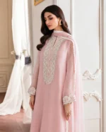 Baroque Embroidered Chiffon Suit – 5 Elegant Style - Image 3