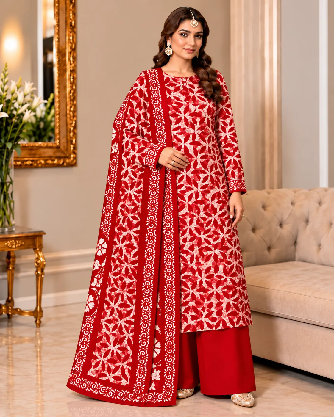 Dhanak Printed 3 Piece Suit – 5 Stunning Style Ideas