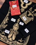 Azure Embroidered Chiffon 3 Piece Suit: 5 Stunning Details - Image 4