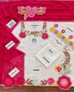 Shanzay Anoshy Multi Floral Embroidered Silk Suit – 5 Stunning Details - Image 3