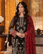 Unstitched 3 Piece Chiffon Rang-E-Mehfil – Elegant Suit - Image 3