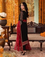 Unstitched 3 Piece Chiffon Rang-E-Mehfil – Elegant Suit - Image 2