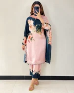 LULUSAR 3 Piece Shamooz Silk Suit – Floral Print - Image 3