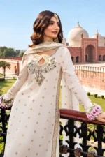 Azure Ivory Embroidered Chiffon 3 Piece Suit: 5 Stunning Details - Image 3