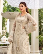 MARIA B Chiffon Suit: 5 Stunning Embroidered Details - Image 2