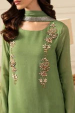 Lulusar Sage Green Crystal Work 3 Piece Outfit: 5 Stunning Details - Image 4