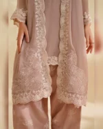 Embroidered Organza Lace Chiffon Suit – 5 Elegant Features - Image 5